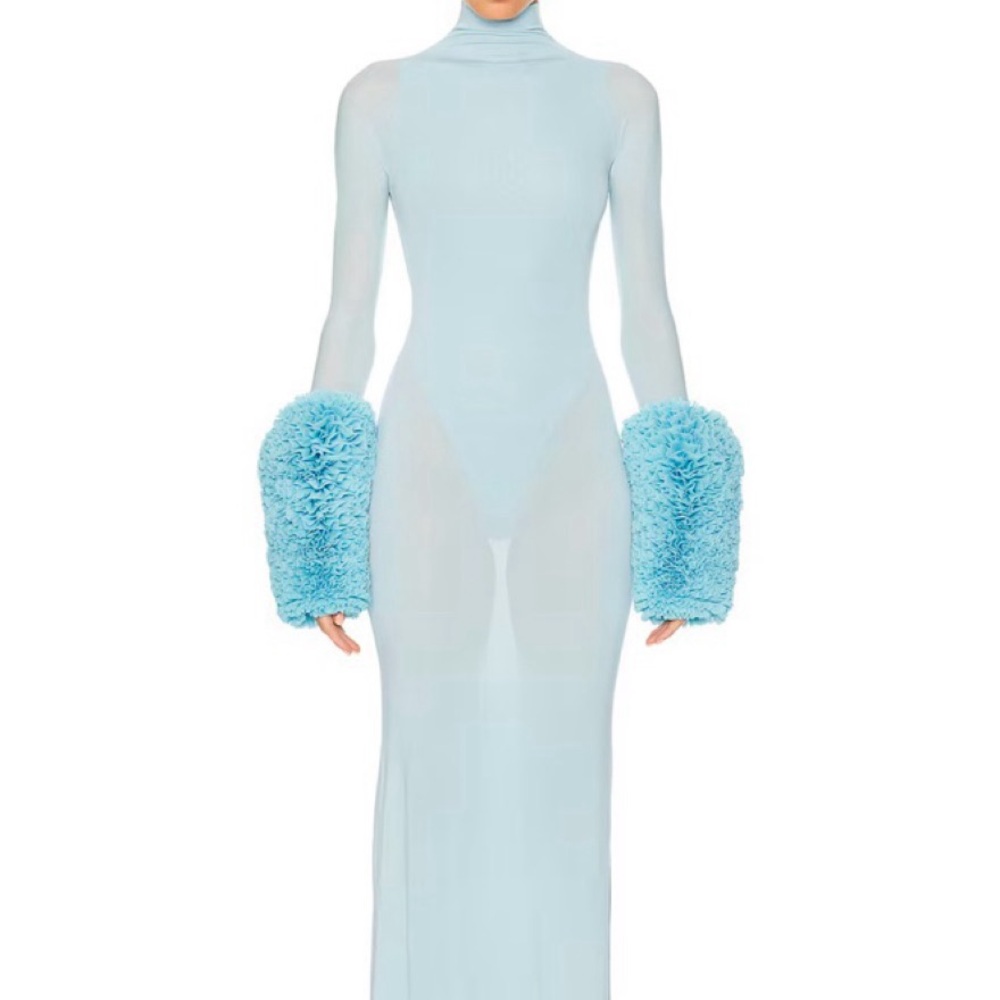 ALAÏA Inspired Ruffle Dress